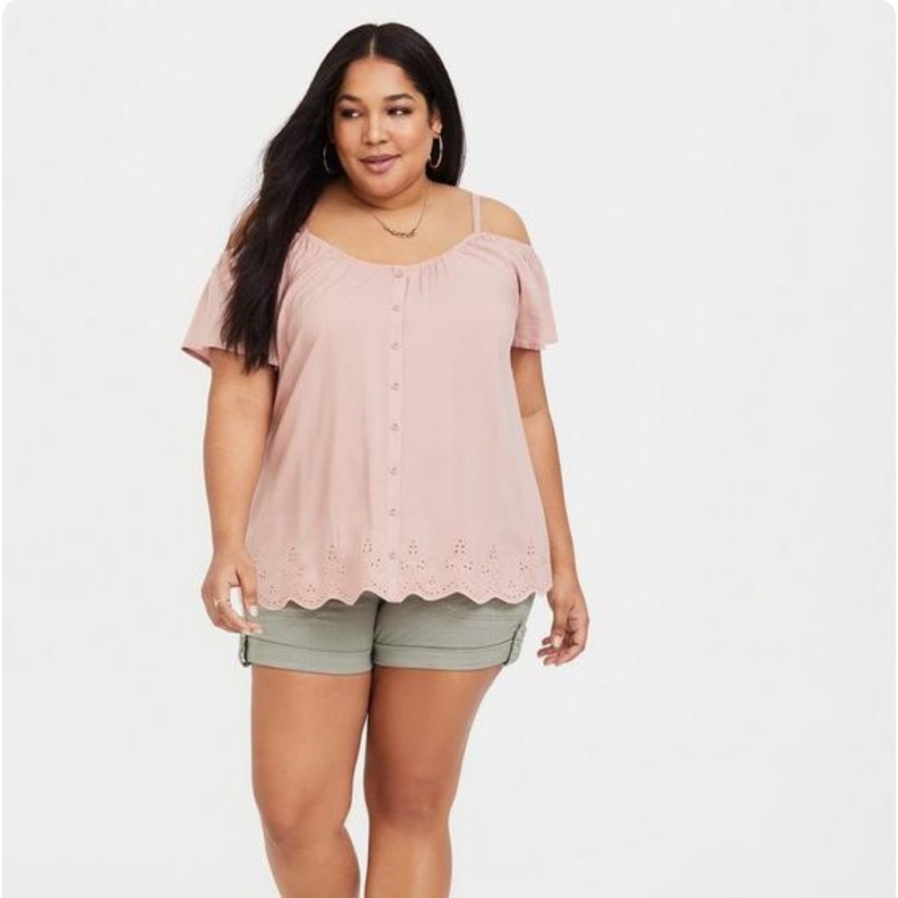Torrid Challis Cold Shoulder Top